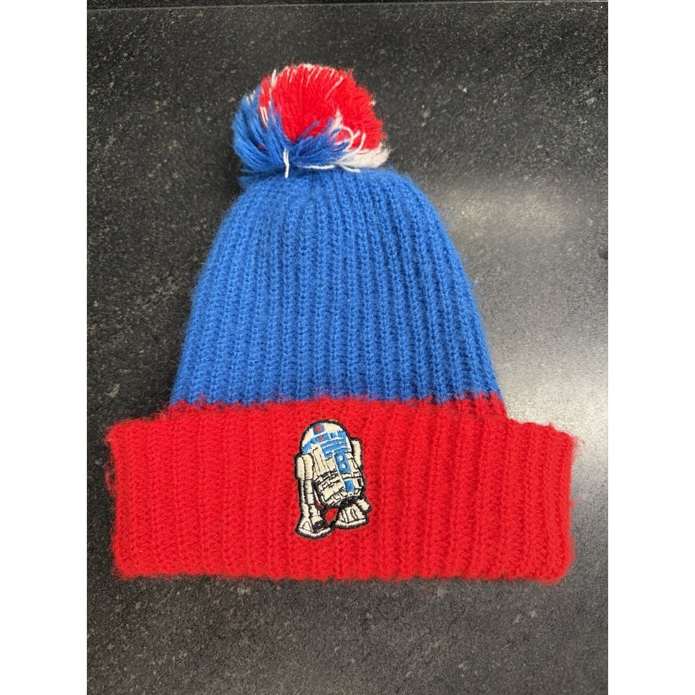 Vintage Star Wars R2-D2 Knit Pom Pom Winter Hat – Made in USA